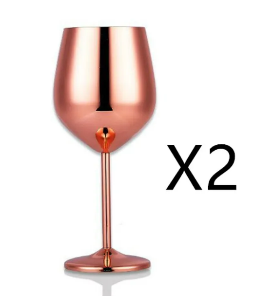 Sleek Stainless Wine Glass