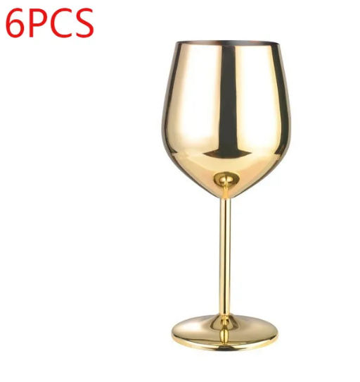 Sleek Stainless Wine Glass