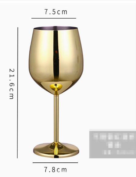 Sleek Stainless Wine Glass
