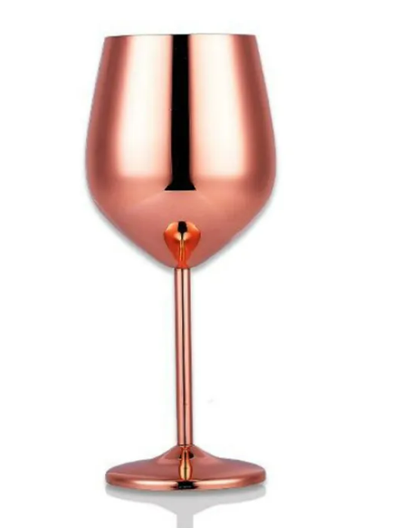 Sleek Stainless Wine Glass