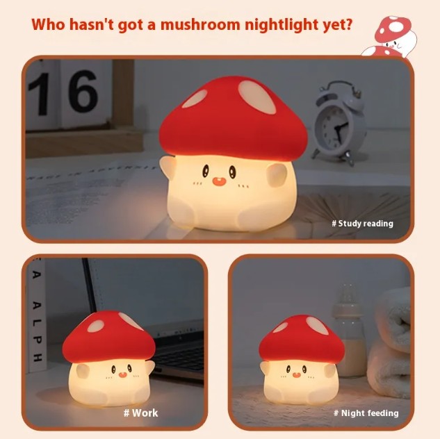 Mushroom Baby Glow Lamp