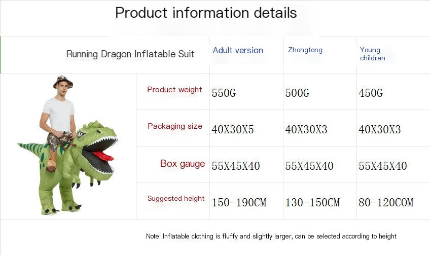 Dino Delight Inflatable Costume