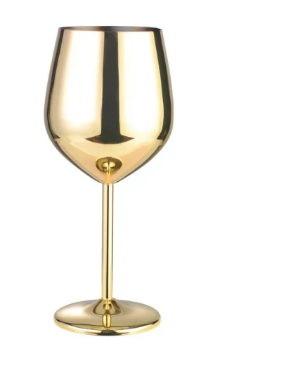 Sleek Stainless Wine Glass
