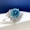 S925 Rhinestone Elegance Engagement Ring
