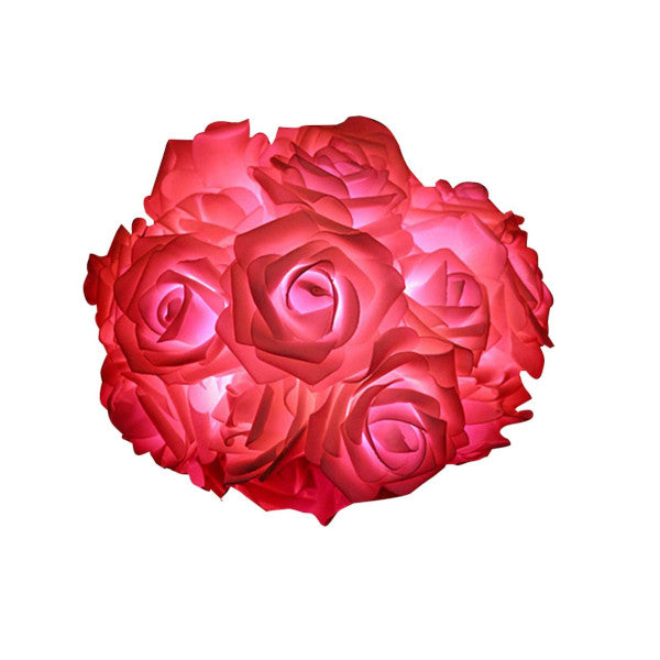 Romantic LED Rose Garland Lights